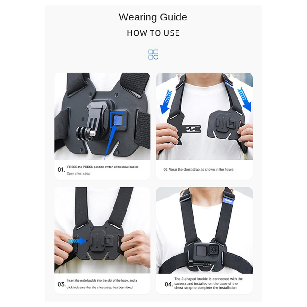 Vest-Style Photography Chest Strap Quick-Release 4854137502786