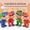 1Set Dinosaur Stationery, Eraser Ruler, Pencil Sharpener, C 5