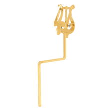Altsaxophon-Marschmusik-Clip, tragbarer Musik-Clip (lang), Gold