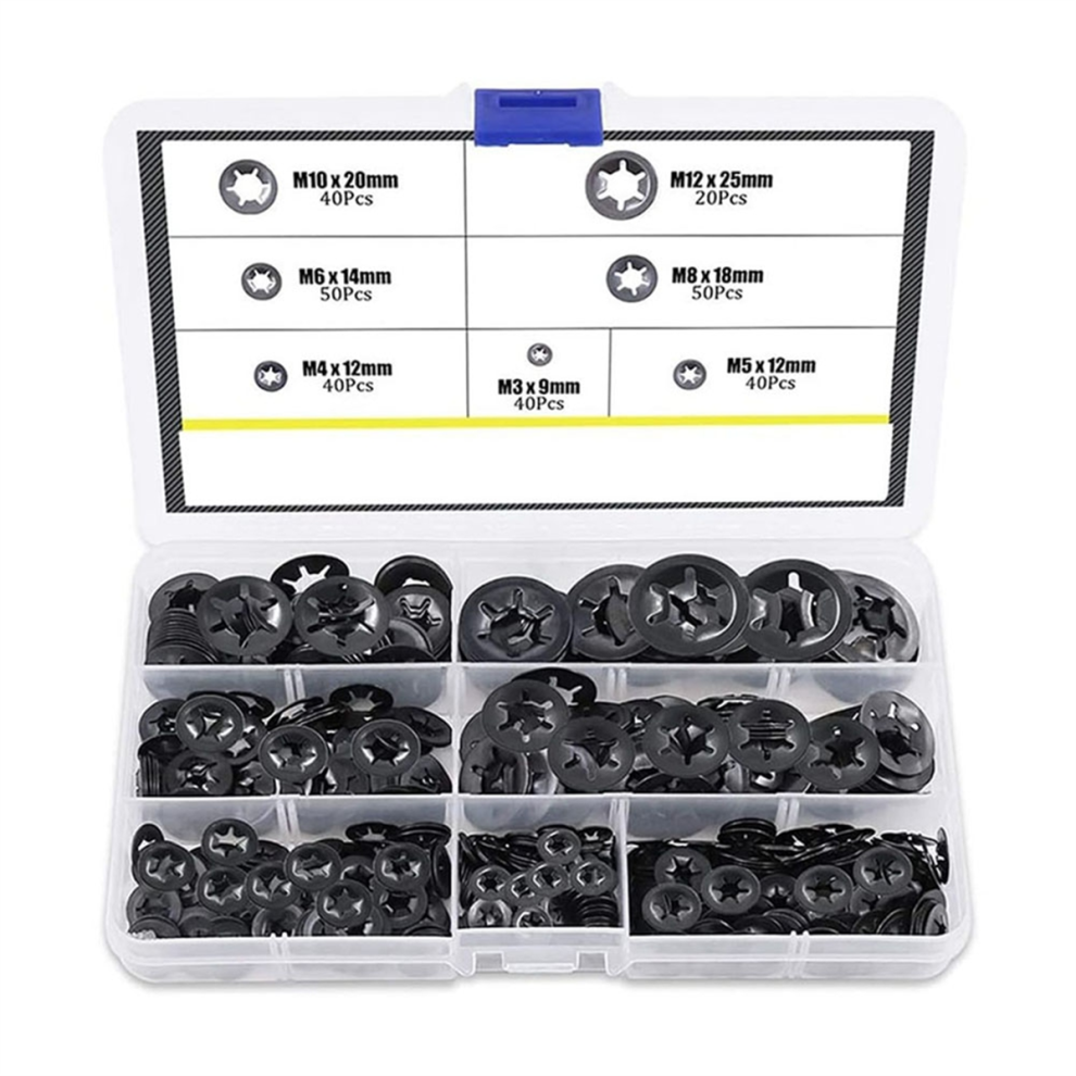 Bearing Clamp Washer Retaining Ring Flower Push Lock Fastener Kit 4851612524172