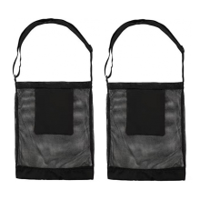 2PCS Pilz Jagd Net Tasche Garten Obst Picking Tasche Schwarz