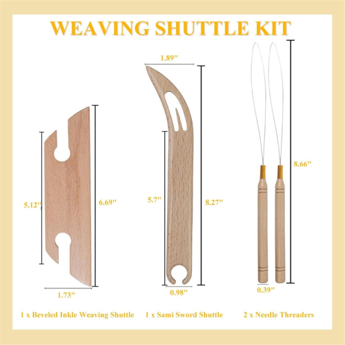 Professhional Wooden Beveled Inkle Weaving -Kit 2