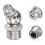 Plated Iron 45 Degree Grease Fitting M10 X 1mm 5