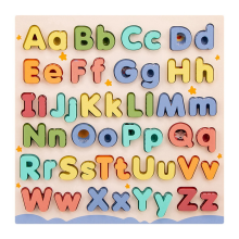 Wooden Alphabet Puzzle Toys ABC Letter and Number Puzzle for Kids B