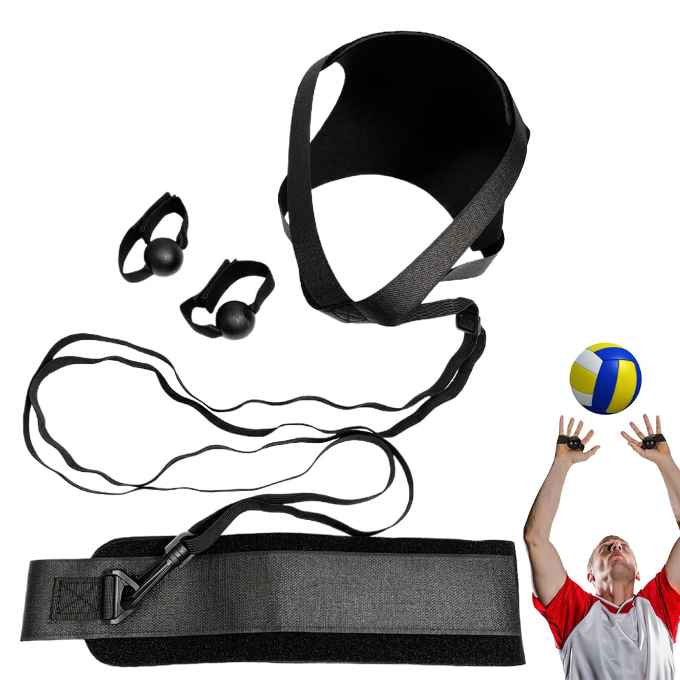 Volleyball Training Solo Beginner Serve Trainer, Beach Volleyball Rebound Band for Serve, Pass & Smash Indoor Outdoor Use-image-OPC-PJY9XHK-NEW