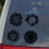 Sunflower Decal 4 Pack: Ruzn slunecnice (cern mal ~3,5"""") 3