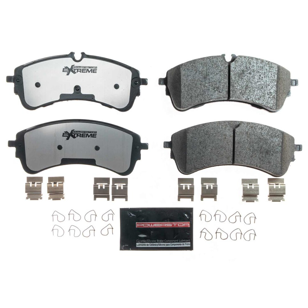 Power Stop Z362280 Z36 Truck & Tow Rear Carbon Fiber Ceramic Brake Pads with Hardware For Ford ETransit, Ford Transit150, Ford Transit250, Ford T
