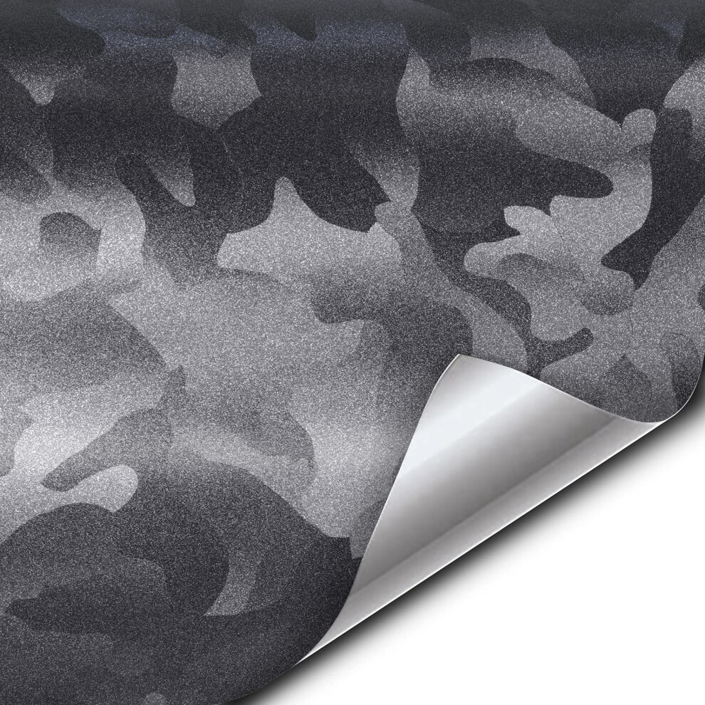 Vvivid+ Stealth Medium Pattern Camouflage Vinyl Wrap Roll (3Ft X 5Ft Ghost Metal) 628856041499