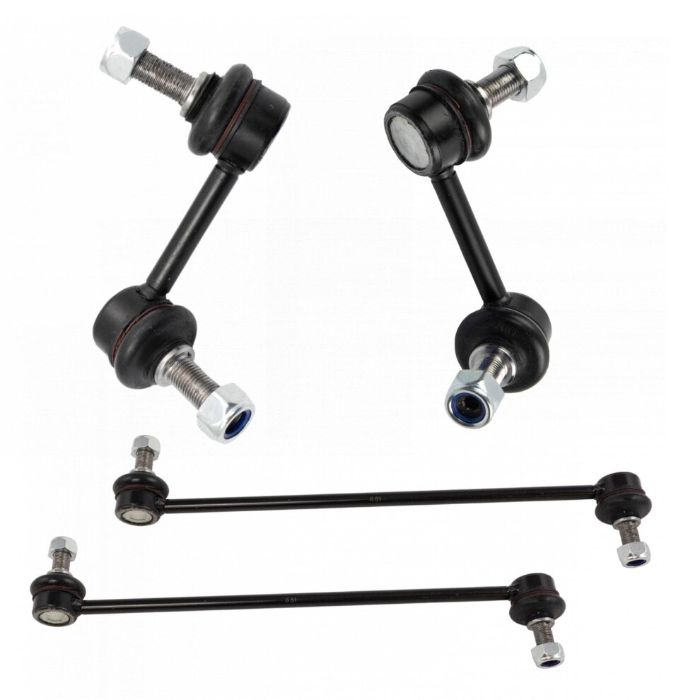 Trq Front & Rear Sway Bar Stabilizer Link Set Compatible With 20132018 Hyundai Santa Fe Santa Fe Sport 20142015 Kia Sorento 191213698655