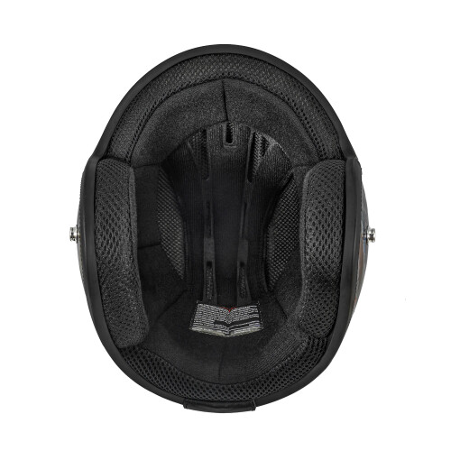 VCAN V85C 3/4 open motorhelm DOT goedgekeurd (matzwart X-groot) 2