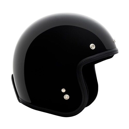VCAN V85C 3/4 open motorhelm DOT goedgekeurd (glanzend zwart medium) 1