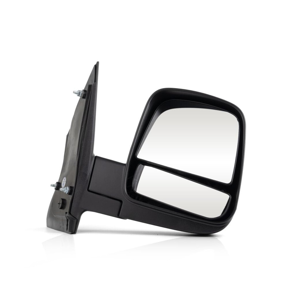 For Chevy Express 2500 2008-2020 Door Mirror Passenger Side | Outer | Rear | Textured | | Manual | Foldable | Dual Glass | Gm1321395 | 20838066 Black 196649043406