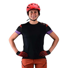 Troy Lee Designs Cycling MTB Cykel Mountain Bike Jersey skjorte til kvinder Lilium SS Rugby (Sort X-Large)