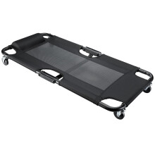 WORKPRO Foldbar Mesh Creeper 40-tommer Automotive Creeper med polstret nakkesttte og 4 styrehjul 350 Lbs Kapacitet Rolling Garage Creeper Black