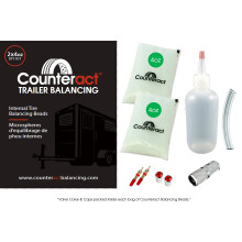 Counteract DIYTK4-2 DIY sada perlicek pro vyvaovn pneumatik/kol  pro vechny prvesy obsahuje (2) 4oz scky na patky (2) vcka a jdra ventilu (1