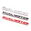 CoolKo Dual Motor Underlined 3D Letter Emblems Refitting High-Performance Trunk Badge Compatible with Tesla Model X S 3 Y 2