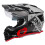 O'Neal Sierra Helm Grau/Schwarz/Rot MD 3