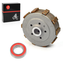 MOTO1988 Clutch Center Inner Hub & Pressure Plate & Clutch Friction Plates Kit For HONDA 400EX 400X TRX400EX TRX 400X TRX400X 2005-2014 22350-HN1-000