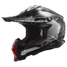 Helmy LS2 Helma MX-Off Road Subverter Evo (Arched Gloss Black/Red/Silver X-Small)