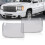 PIT66 Cache d'objectif de phare compatible avec GMC Sierra 1500 2500HD 3500HD 20072013 Transparent 1