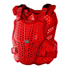 Troy Lee Designs Motocross Moto Dirt Bike Protection de poitrine et de dos pour adultes hommes femmes et unisexe Rockfight XL2X Rouge