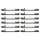 12 Pcs Early 2'' Double Loop Style Tool Box Drawer Slide Retaining Keeper Clips 1