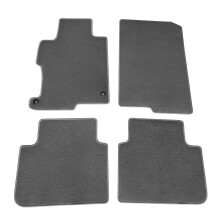 IKON MOTORSPORTS Vloermat Compatibel met 2013-2017 Honda Accord Sedan 4-deurs fabrieksmontage Grijs/Grijs Nylon Voor Achter Auto Vloermatten Voering