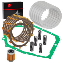 Koppelingsset en zware verenpakking en oliefilter compatibel met Yamaha Warrior 350 Raptor 350 1987-2013