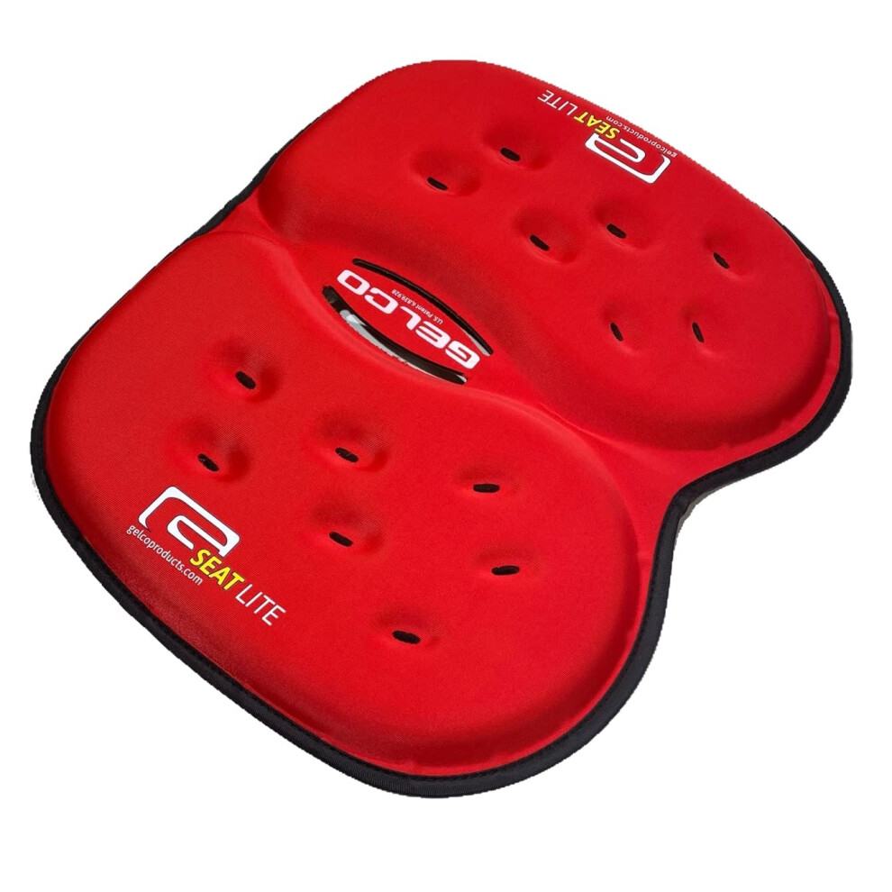 G Seat Lite Travel Gel Foam Cushion | Back Pain Sciatica Pressure Relief | Relieves Tailbone Discomfort Promote Healthy Posture | Ergonomic Comfor 860008706218