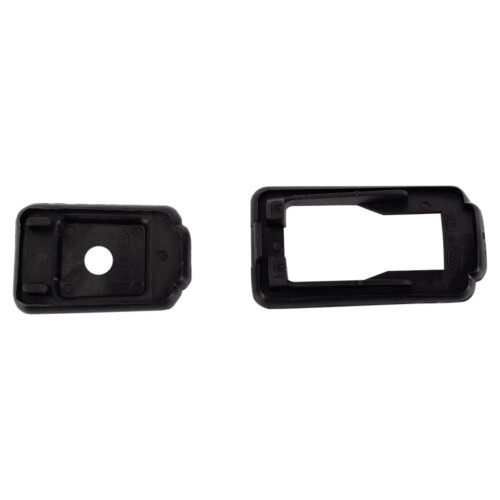 TRQ Door Handle Outside Black Front or Rear LH Left Driver Side for Volvo 1