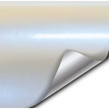 Vvivid Gloss Space Pearl Metallic White Vinyl Wrap Film 1,5 piedi x Foglio rotolo 5 piedi fai da te Facile da usare Adesivo a rilascio d'aria