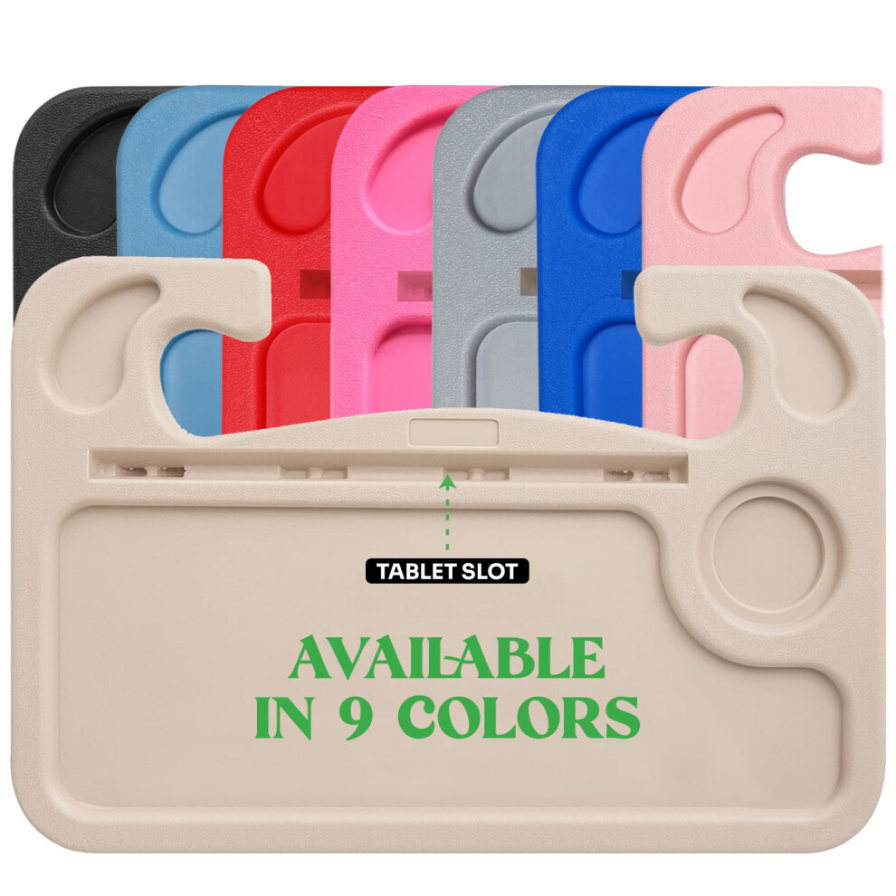 Lebogner Steering Wheel Tray Car Tray For Eating Hook On Steering Wheel Desk For Food Laptop And Car Accessories Car Road Trip Must Haves Gadgets 850042758038
