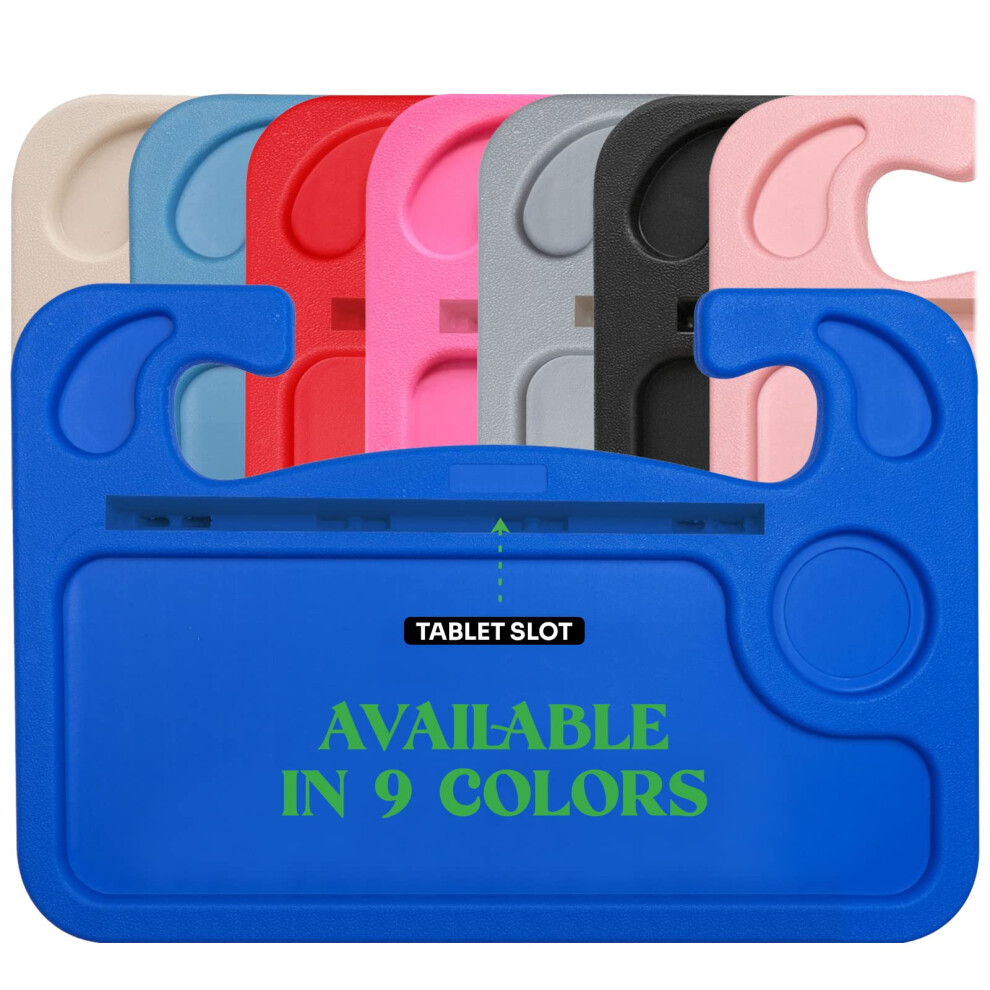Lebogner Steering Wheel Tray Car Food Trays For Eating With Ipad Tablet Slot Multipurpose Double-Sided Hook On Travel Auto Steering Wheel Desk Tabl 850042758014