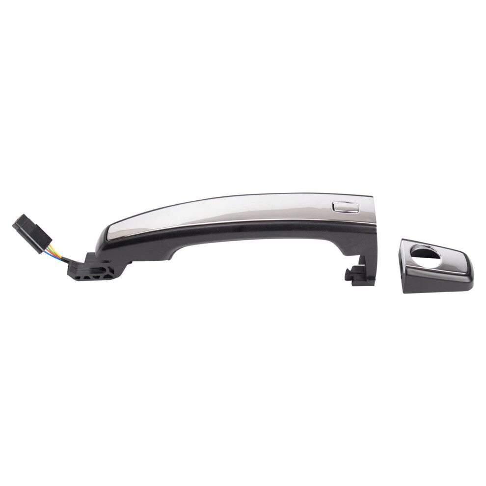 Trq Front Left Exterior Door Handle Drivers Side Compatible With 2017-2021 Buick Encore 2012-2016 Regal 2013-2017 Verano 2013-2016 Cadillac Srx 2013- 195591307291