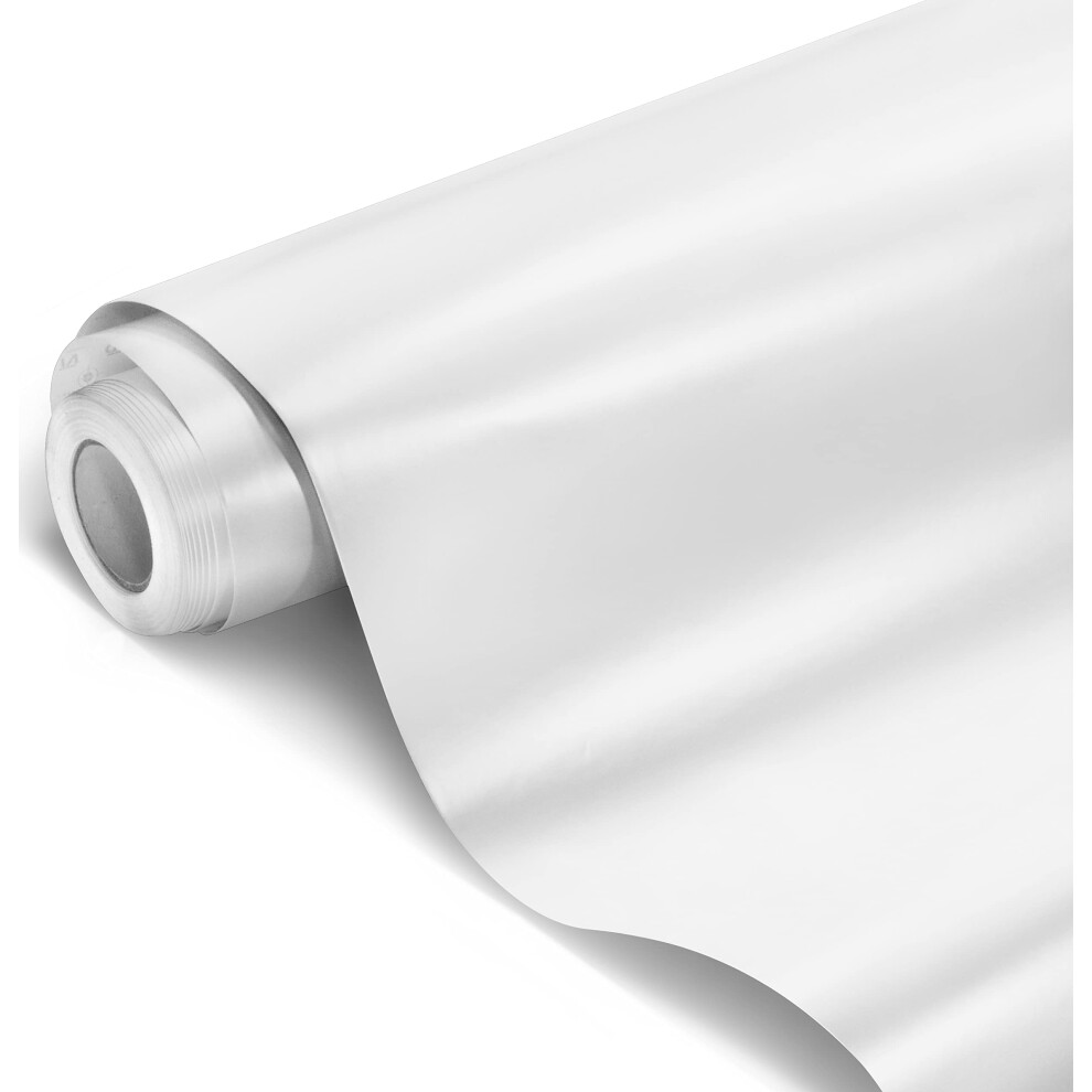 Vvivid+ Matte Pearl Vinyl Car Wrap Film (1.5Ft X 5Ft) White 628856050453