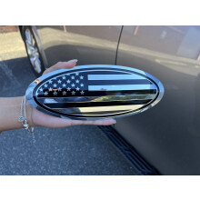 9,5"""" Oval Decal Badge navneplade til F150 2015-2021 Front Bag (Chrome 9,5"""")