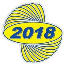 Versa Tag 2018 ovale modello anno concessionaria auto finestra adesivi orgogliosamente realizzati negli Stati Uniti Versa modello ovale anno para
