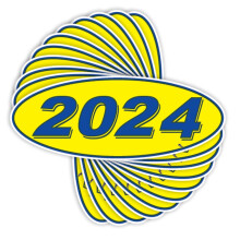 Versa Tag 2024, adesivi per vetrine del concessionario di auto, modello ovale, orgogliosamente realizzati negli Stati Uniti. Gli adesivi per para