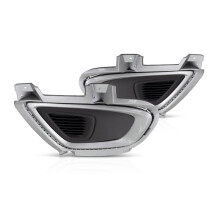 KarParts360 For 2016 2017 2018 KIA SORENTO Fog Light Bumper Bezel/Cover Driver and Passenger Side Pair Replaces KI1038129 KI1039129