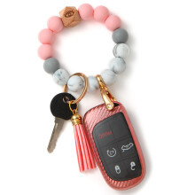 QfungYe For Jeep Prsluenstv Kryt klcenky na zpest Anti-Fingerprint Speciln pouzdro na klce TPU Kompatibiln s Grand Cherokee Renegade Dodge