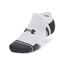 Under Armour Performance Tech Unisex Sports No Show Strumpor Vita (3-pack) - M