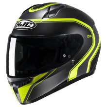 HJC C10 ELIE Casque de moto intgral avec bouclier  verrouillage  broche HJ-34P approuv DOT (MC3HSF XXX-Small)