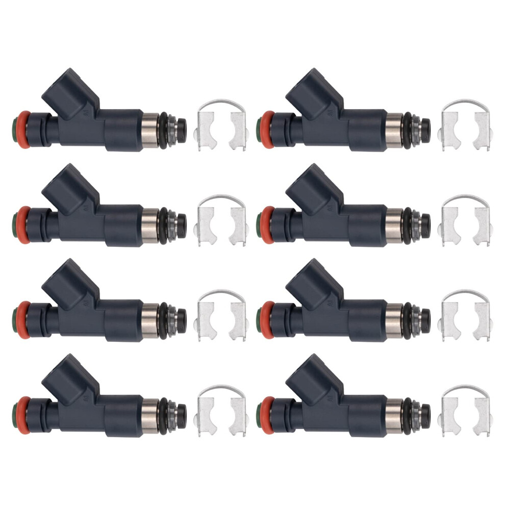 Trq Fuel Injector Set Compatible With 2007-2009 Chevrolet Avalanche 2006 Avalanche 1500 2008-2009 Express 1500 Silverado 1500 Suburban 1500 Tahoe Gmc 195591608053