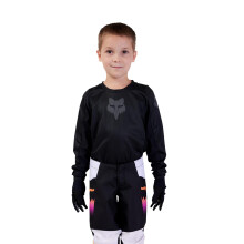 Fox Racing 180 crossmotorfietsshirt voor kinderen, zwart/zwart, klein