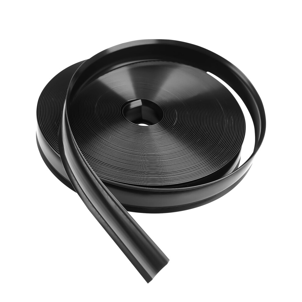 1"""" Vinyl Trim Molding Screw Cover Rv Boat Camper Travel Trailer (25 Ft) Black 747832887040