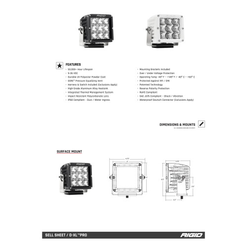 ABDECKUNG D-XL SERIE AMBER PRO 2