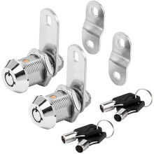 Sissinda RV frvaringsls - lika nyckelade 7/8' Passar 9/16' Max drrtjocklek Husbilar Trailer Skp Ls (2Pack)