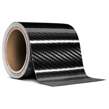 VViViD Hochglnzendes Epoxidharz-Klebeband aus schwarzem Karbonfaser-Vinyl, DIY-Rolle (10,2 cm x 6,1 m)