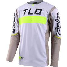 Troy Lee Designs 2023 SE Pro Jersey - Grid (Medium) (Fog/FLO Geel)