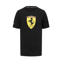 Scuderia Ferrari - Large Shield T-paita - Miesten - Musta - Koko: M